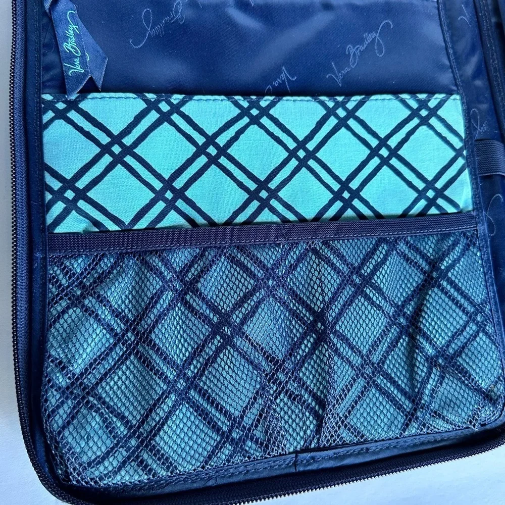 Vera Bradley Tablet Tamer Organizer Case Sleeve Bag in Cuban Tiles Blue/green